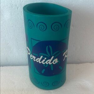 Perdido Key Koozie beach theme can cooler starfish seashells insulated foam teal